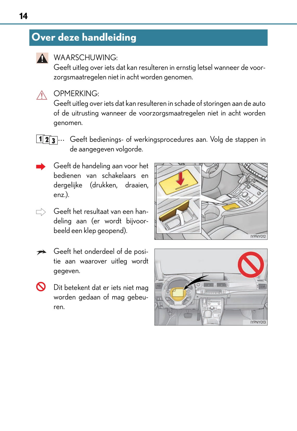 2017-2018 Lexus CT 200h Owner's Manual | Dutch