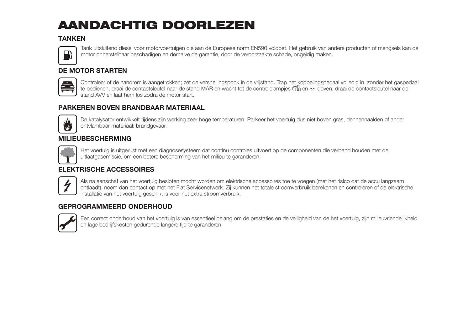 2017-2018 Fiat Fullback Owner's Manual | Dutch