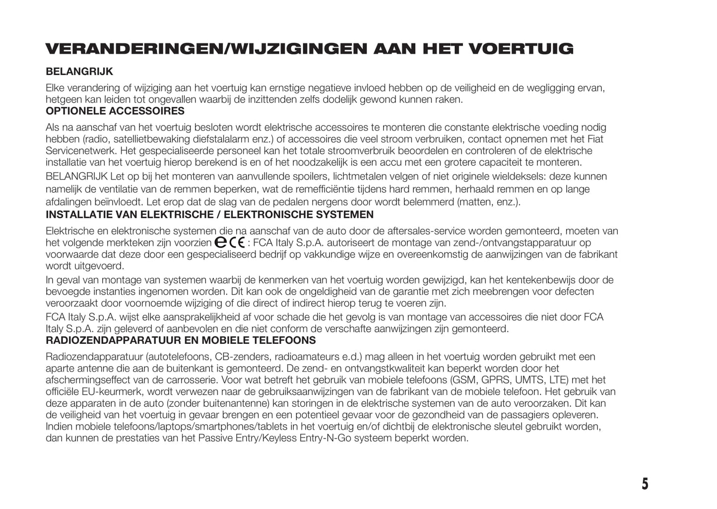 2017-2018 Fiat Fullback Owner's Manual | Dutch