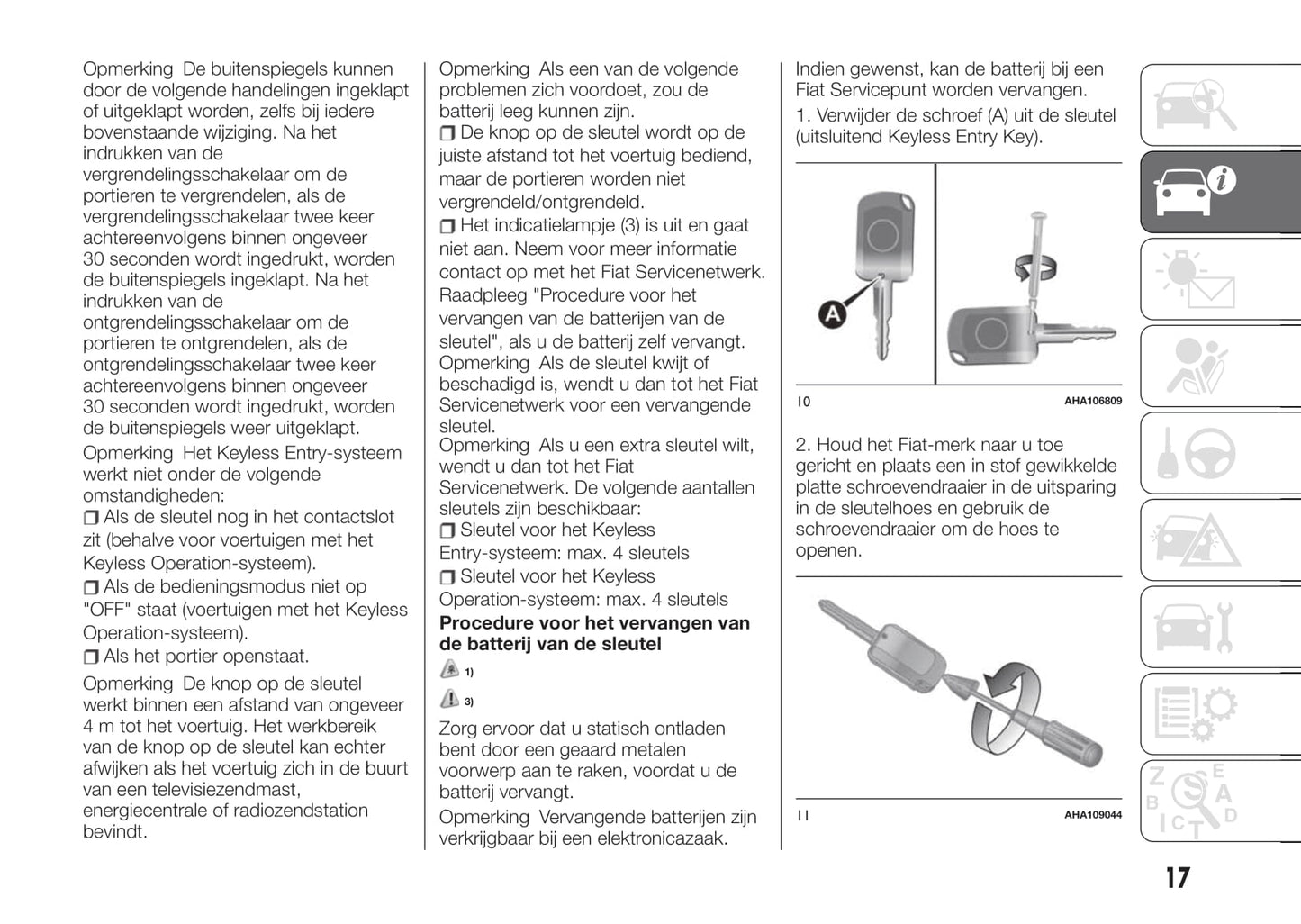 2017-2018 Fiat Fullback Owner's Manual | Dutch