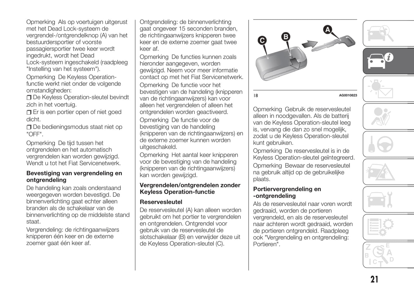 2017-2018 Fiat Fullback Owner's Manual | Dutch