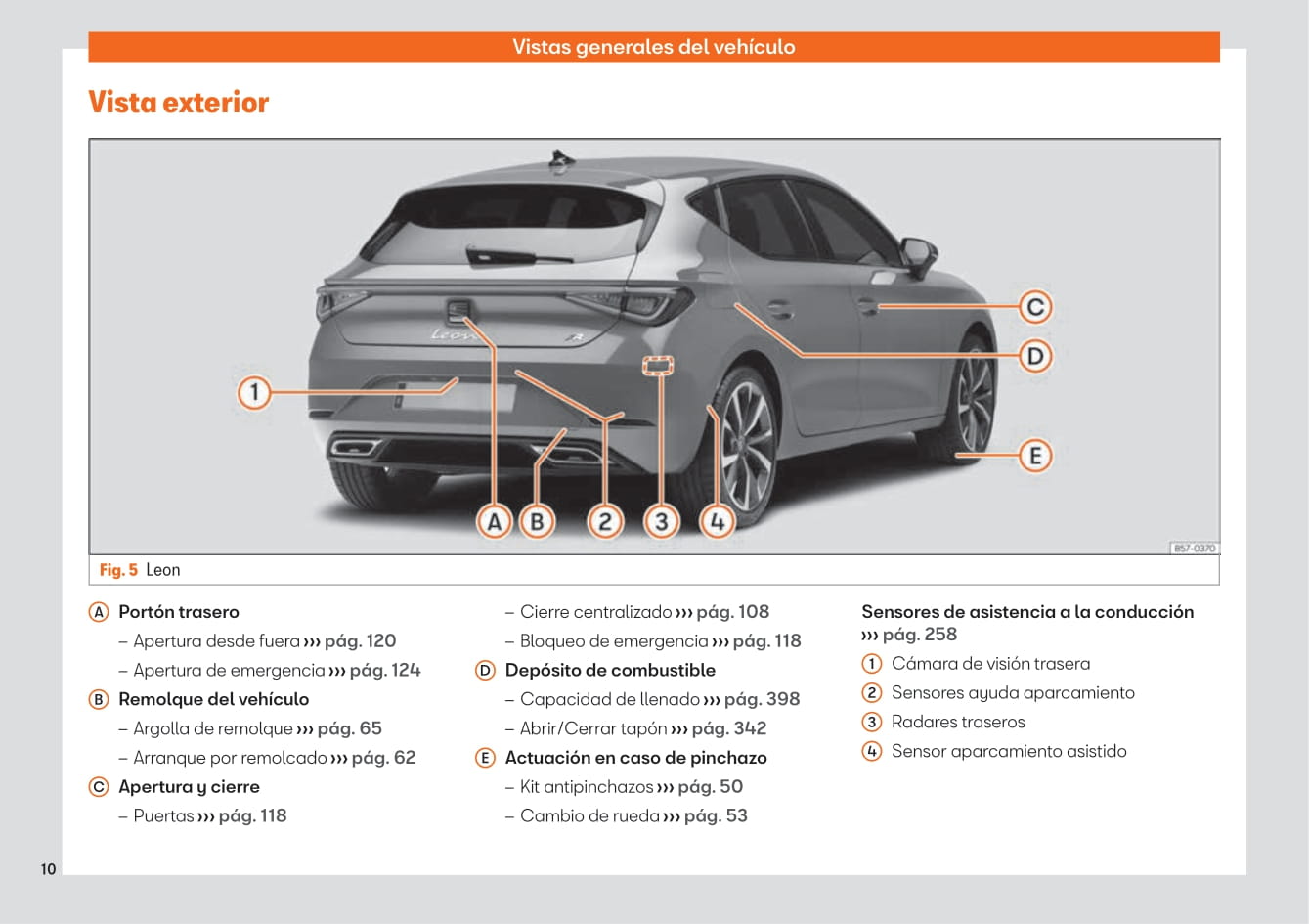 2020-2023 Seat Leon Manuel du propriétaire | Espagnol