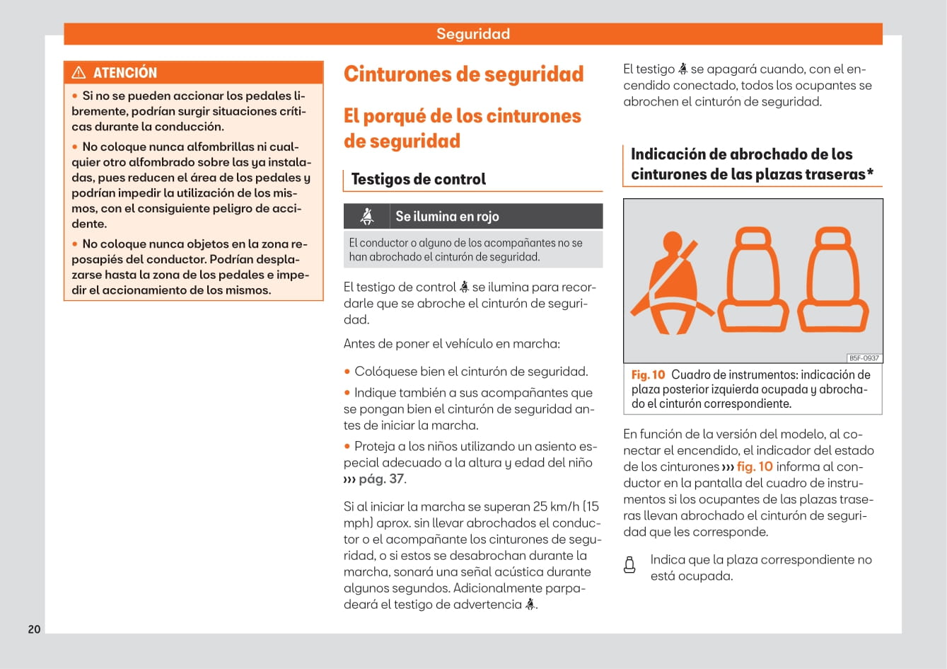 2020-2023 Seat Leon Manuel du propriétaire | Espagnol
