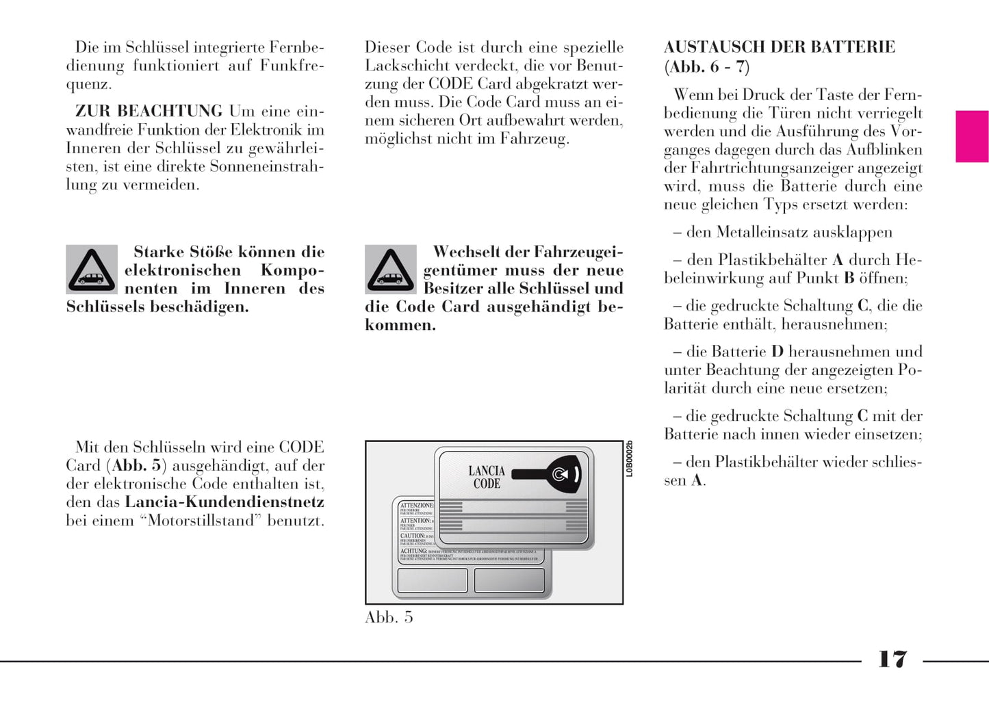 2008-2011 Lancia Phedra Manuel du propriétaire | Allemand