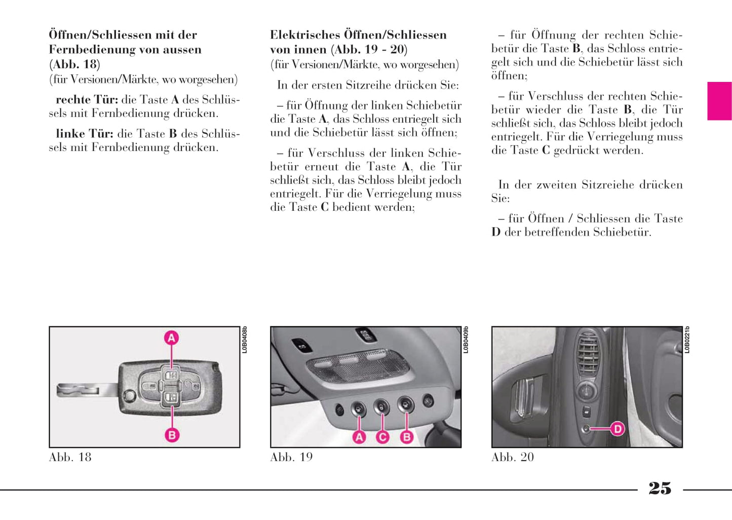 2008-2011 Lancia Phedra Manuel du propriétaire | Allemand