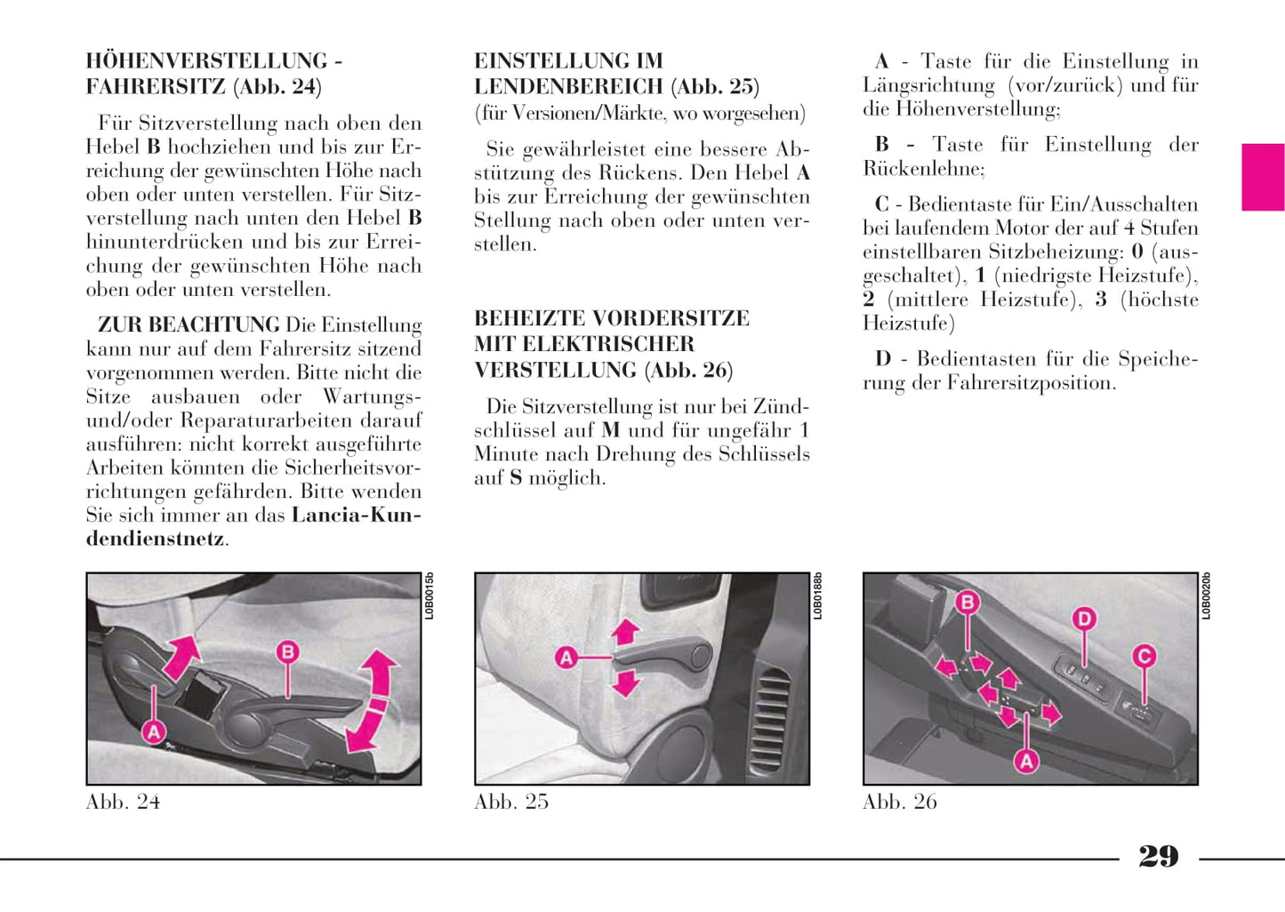 2008-2011 Lancia Phedra Manuel du propriétaire | Allemand