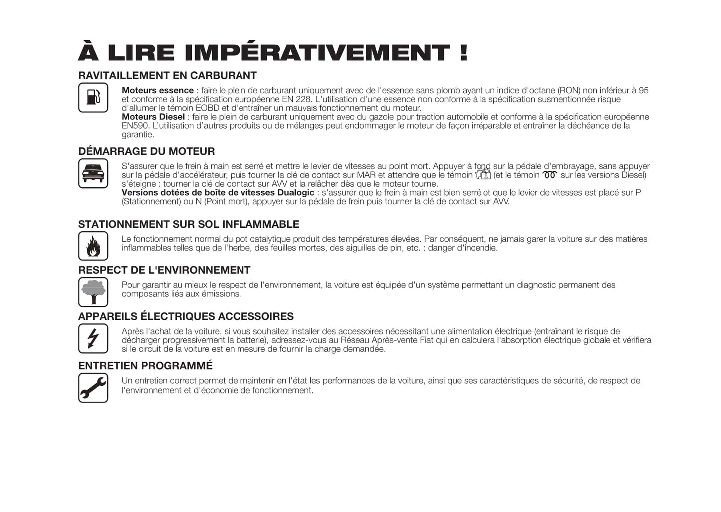 2016-2017 Fiat Punto Owner's Manual | French