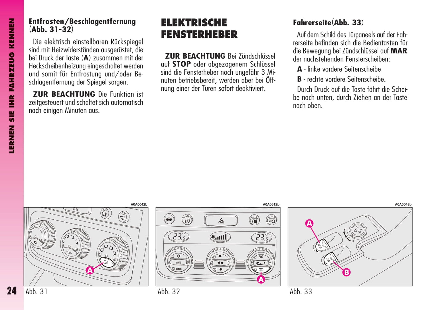 2007-2011 Alfa Romeo GT Owner's Manual | German