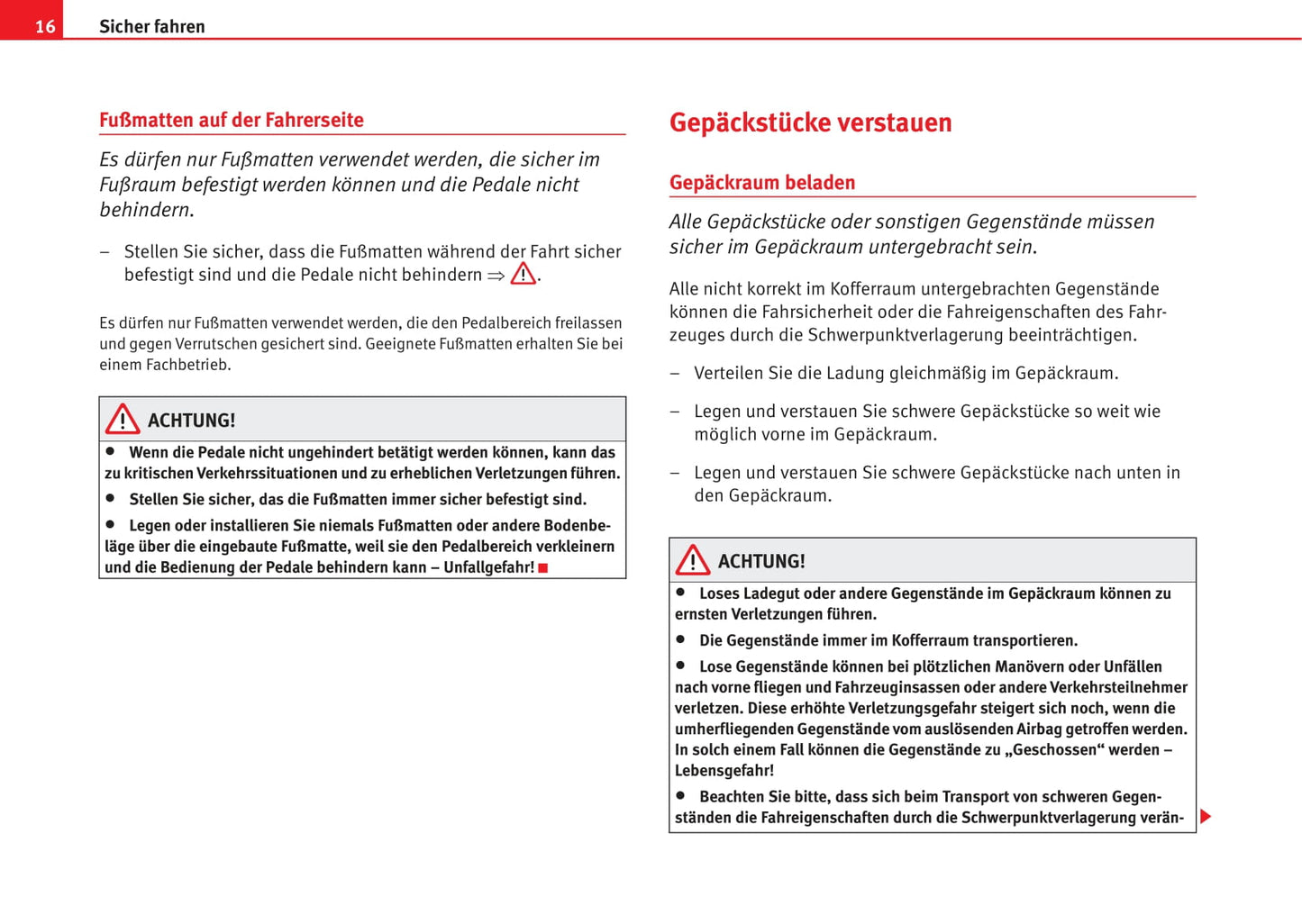 2006-2009 Seat Ibiza Manuel du propriétaire | Allemand