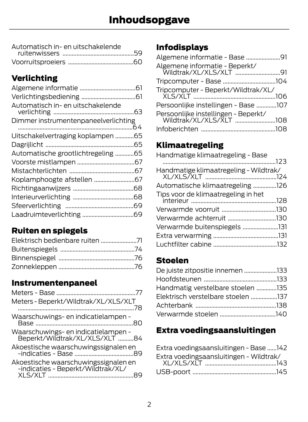 2019-2020 Ford Ranger Manuel du propriétaire | Néerlandais