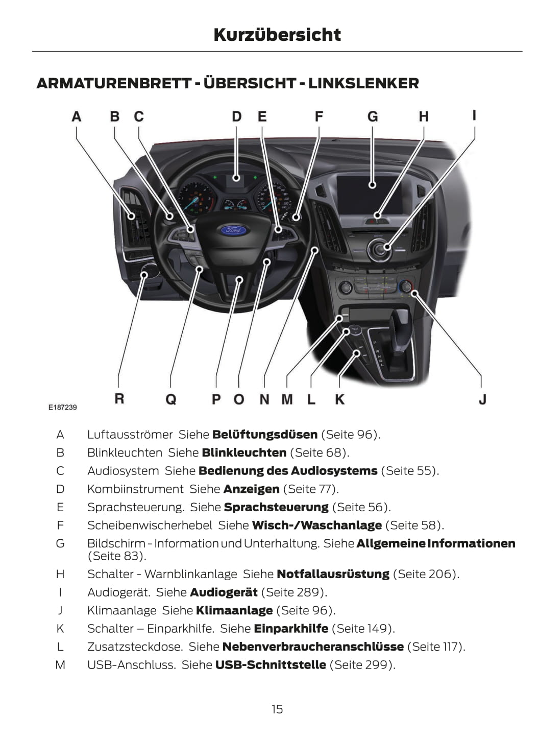2015 Ford Focus Manuel du propriétaire | Allemand