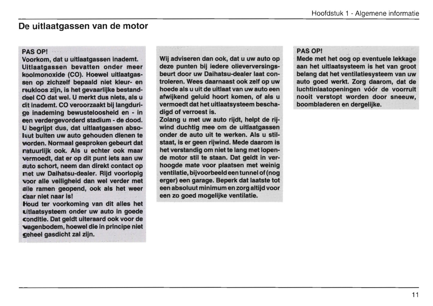 1999-2002 Daihatsu Move Manuel du propriétaire | Néerlandais