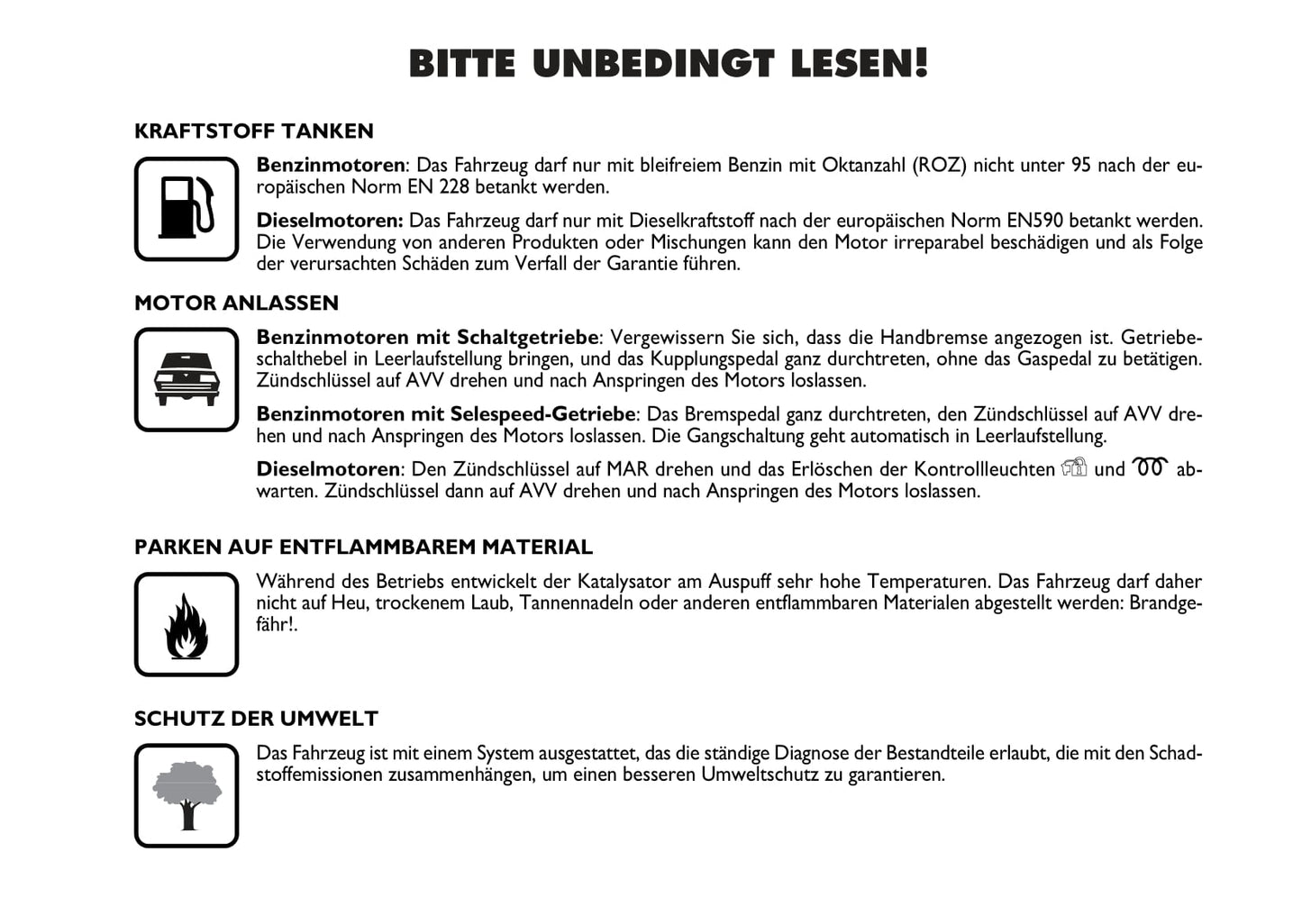 2006-2007 Fiat Stilo Owner's Manual | German