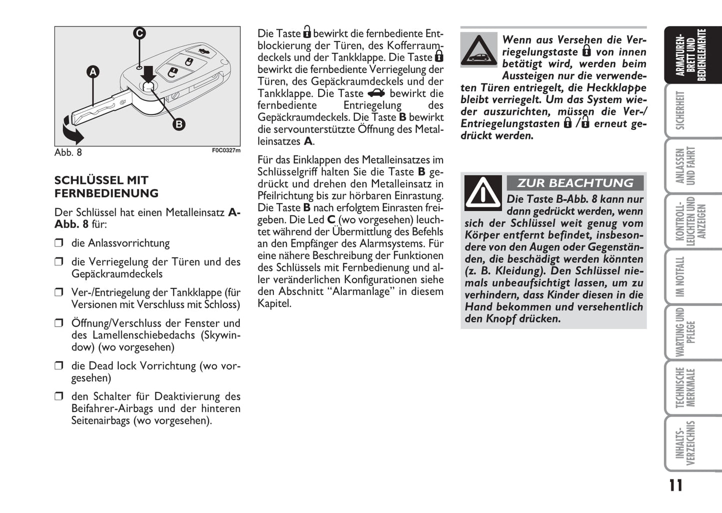 2006-2007 Fiat Stilo Owner's Manual | German