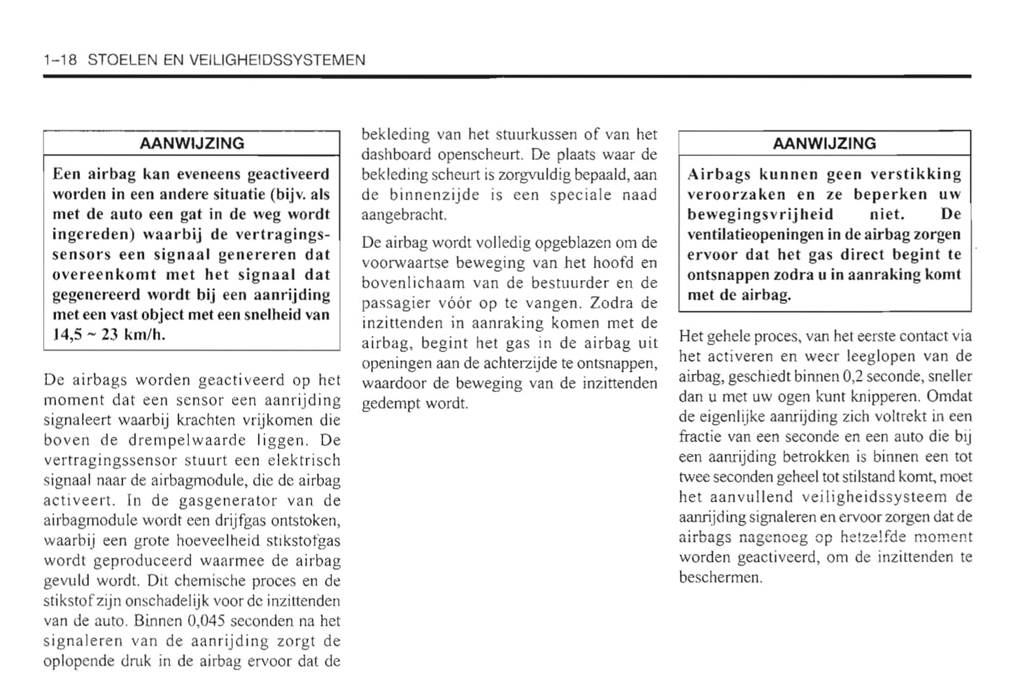 2000-2006 Daewoo Evanda Owner's Manual | Dutch