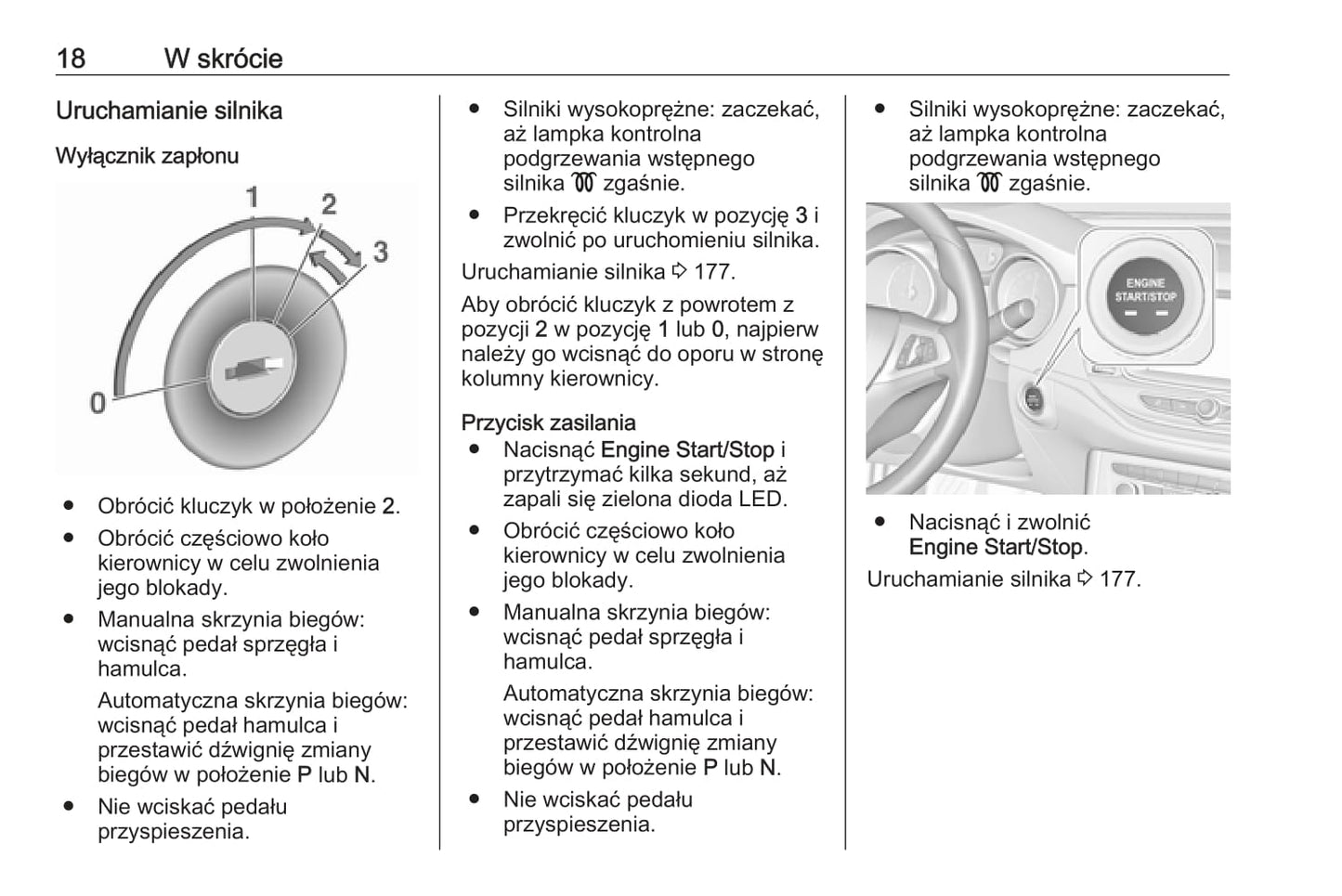 2018-2019 Opel Astra Owner's Manual | Polish