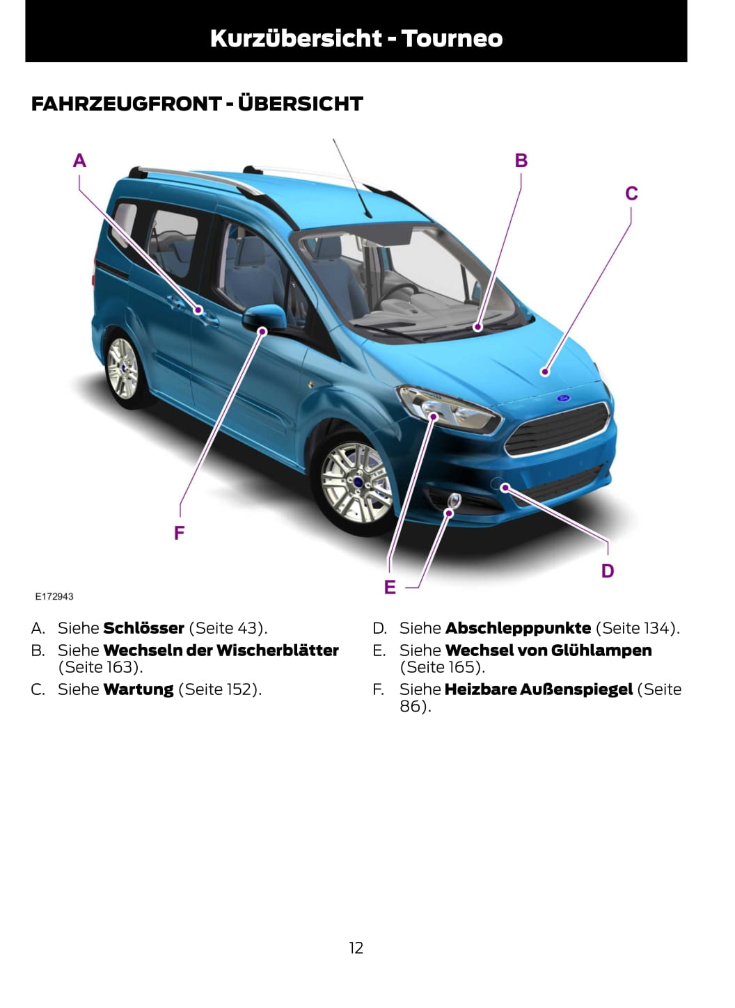2014-2015 Ford Tourneo Courier / Transit Courier Manuel du propriétaire | Allemand