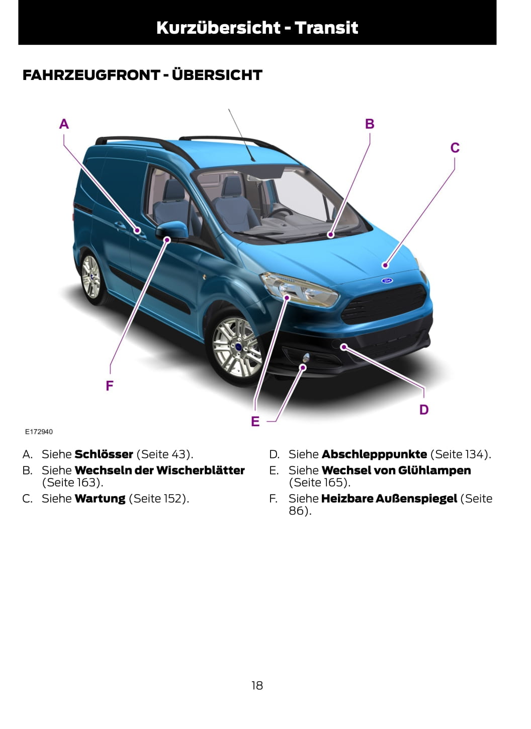 2014-2015 Ford Tourneo Courier / Transit Courier Manuel du propriétaire | Allemand