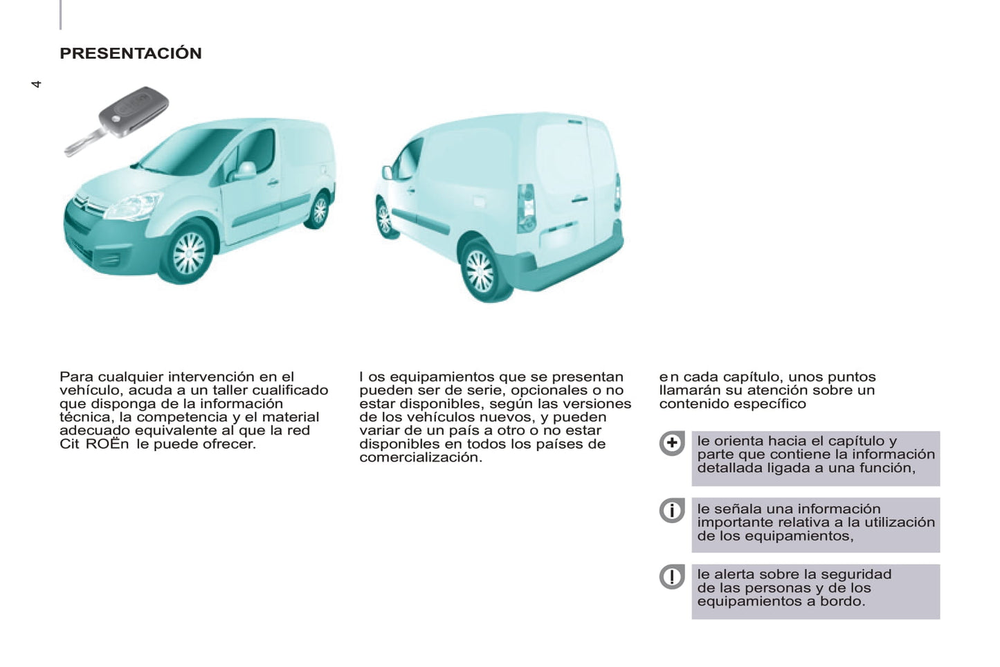 2014-2016 Citroën Berlingo Manuel du propriétaire | Espagnol