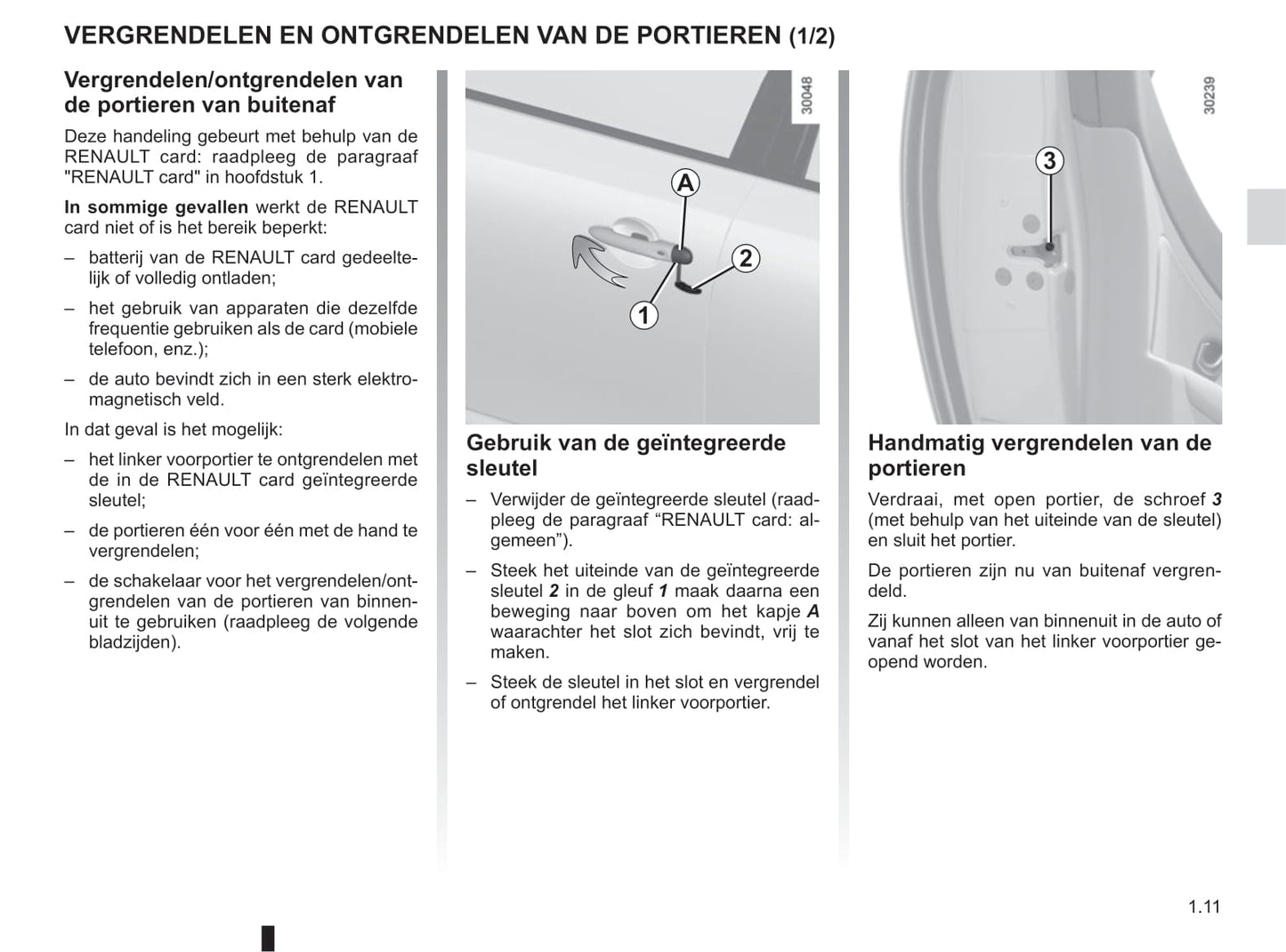 2014-2015 Renault Latitude Owner's Manual | Dutch