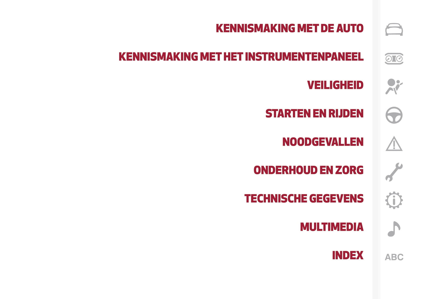 2016-2020 Alfa Romeo Giulia Owner's Manual | Dutch