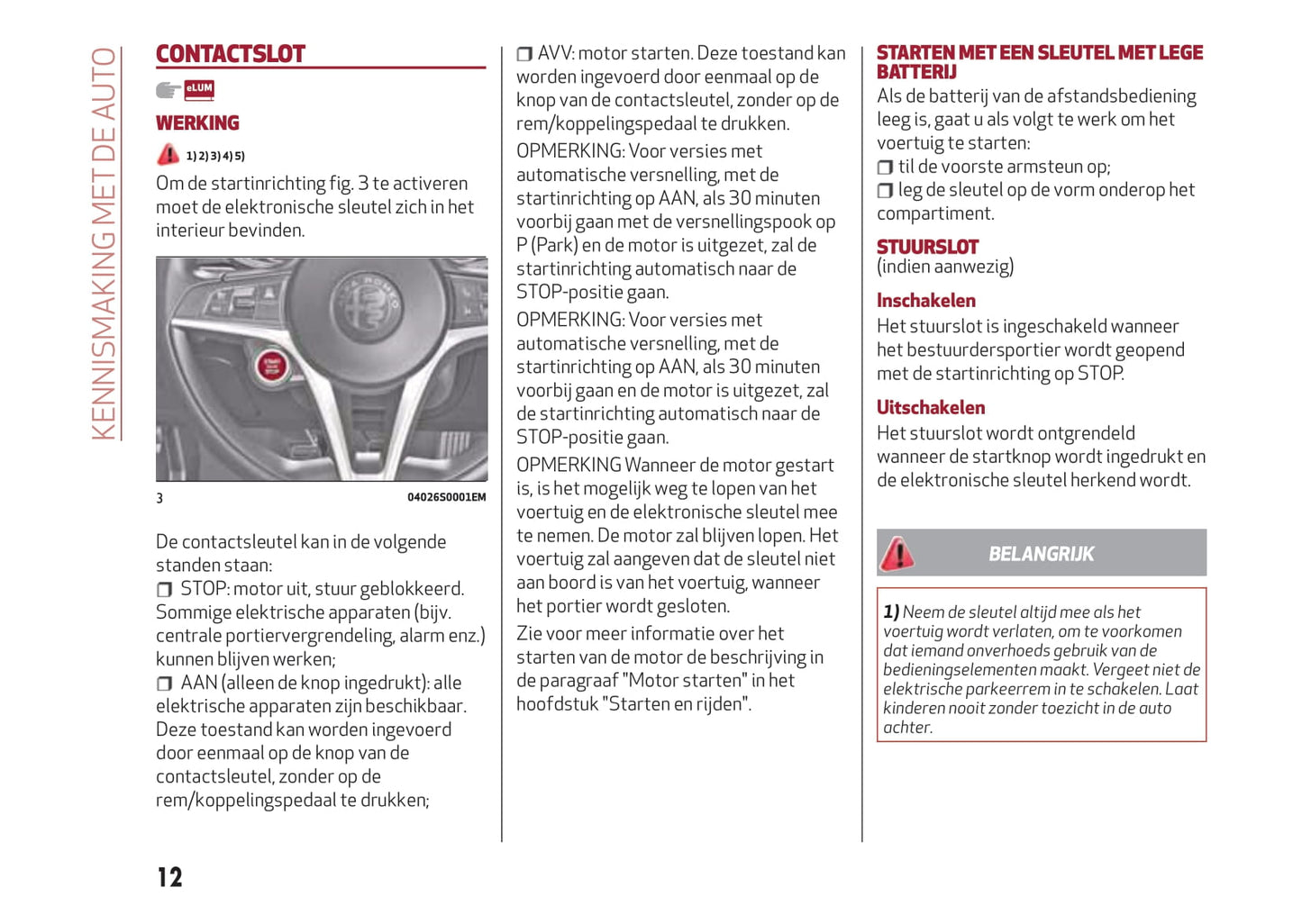 2016-2020 Alfa Romeo Giulia Owner's Manual | Dutch