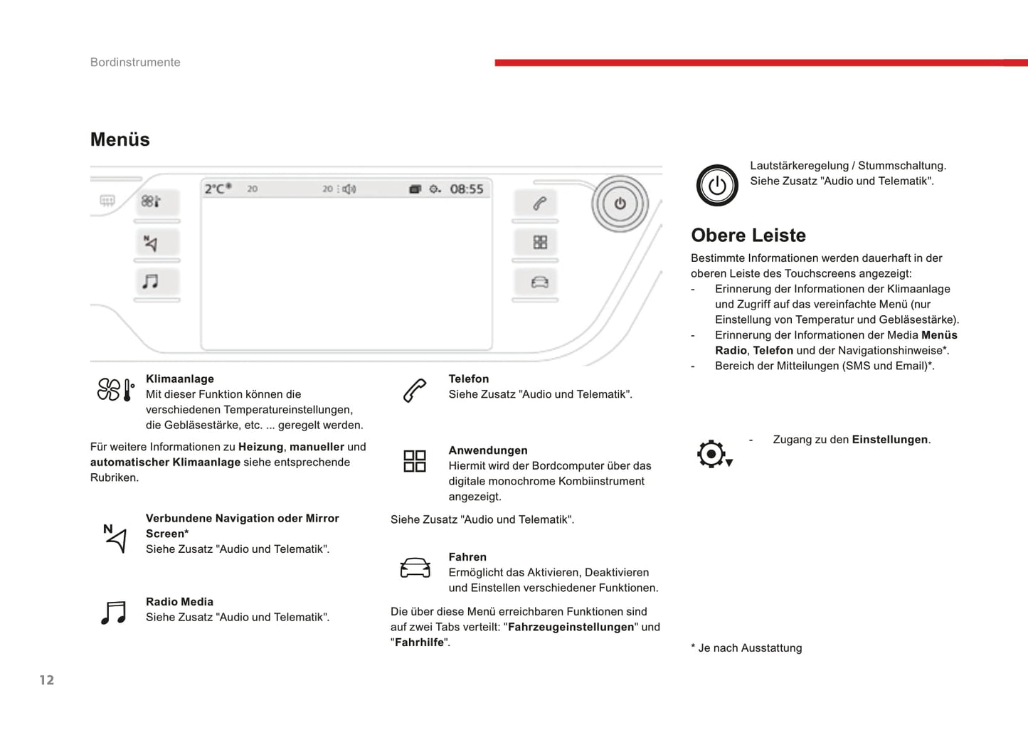 2016-2018 Citroën C4 Picasso/Grand C4 Picasso Owner's Manual | German