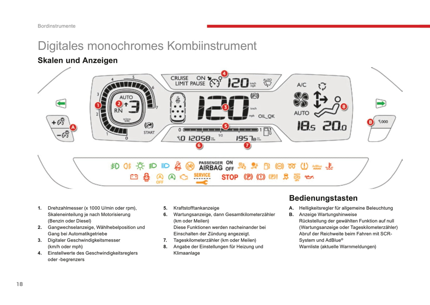 2016-2018 Citroën C4 Picasso/Grand C4 Picasso Owner's Manual | German