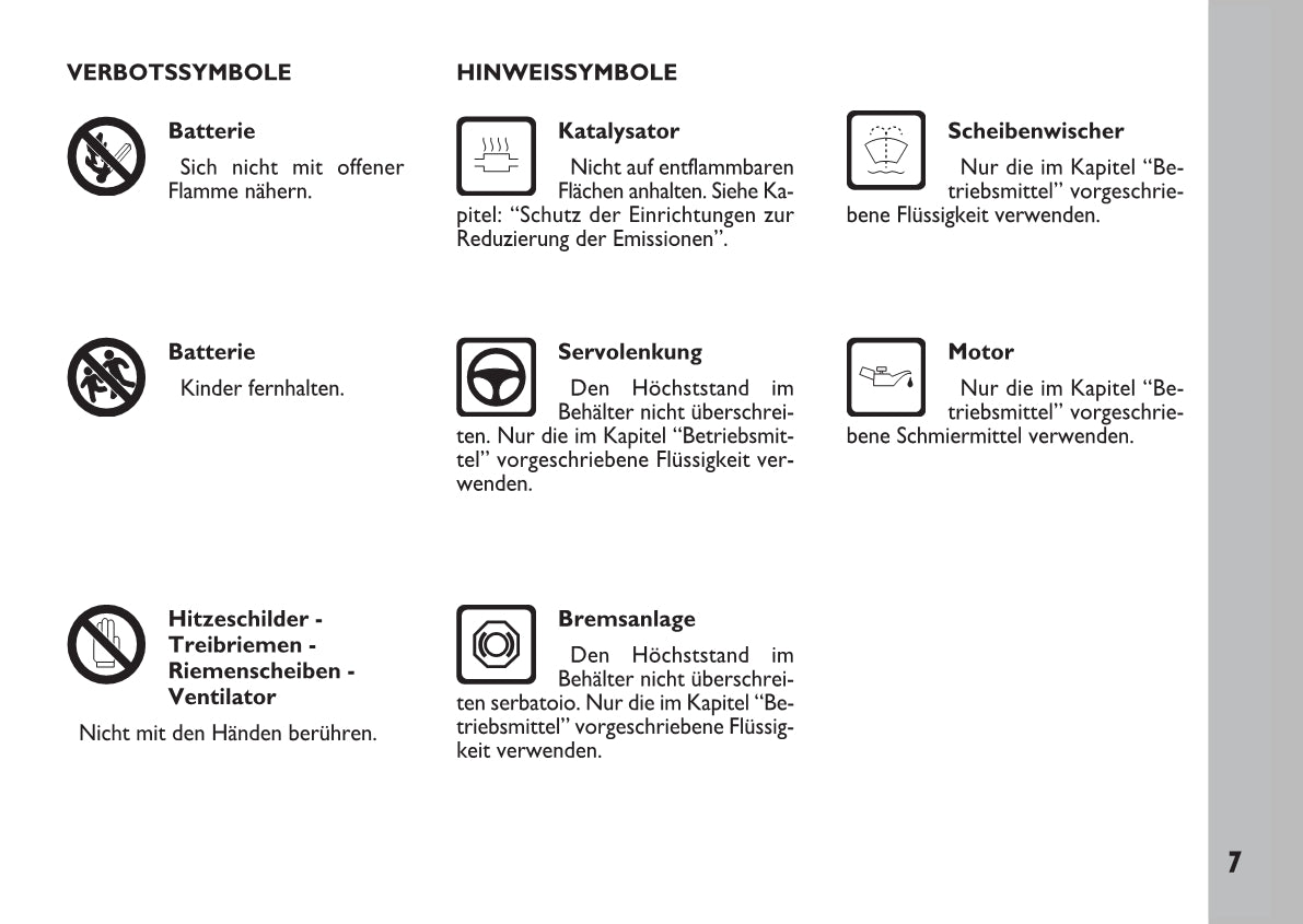 2007-2008 Fiat Ulysse Owner's Manual | German