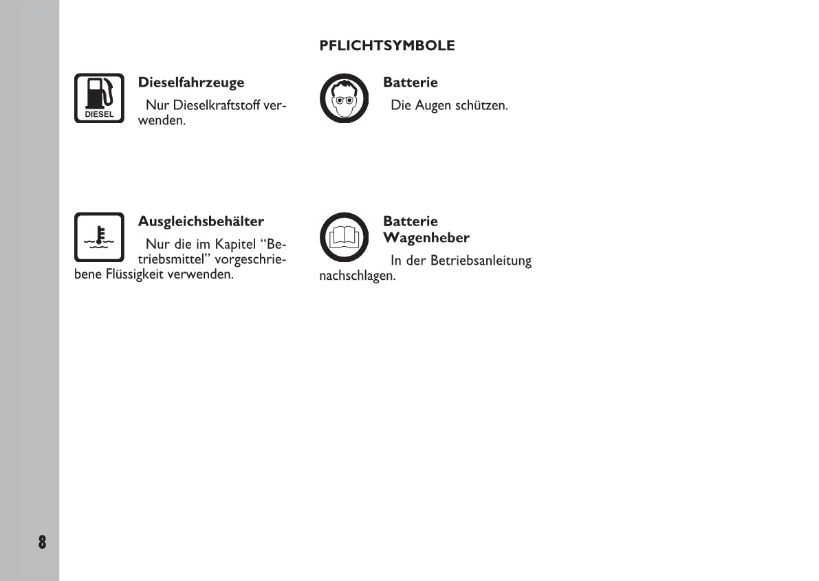 2007-2008 Fiat Ulysse Owner's Manual | German