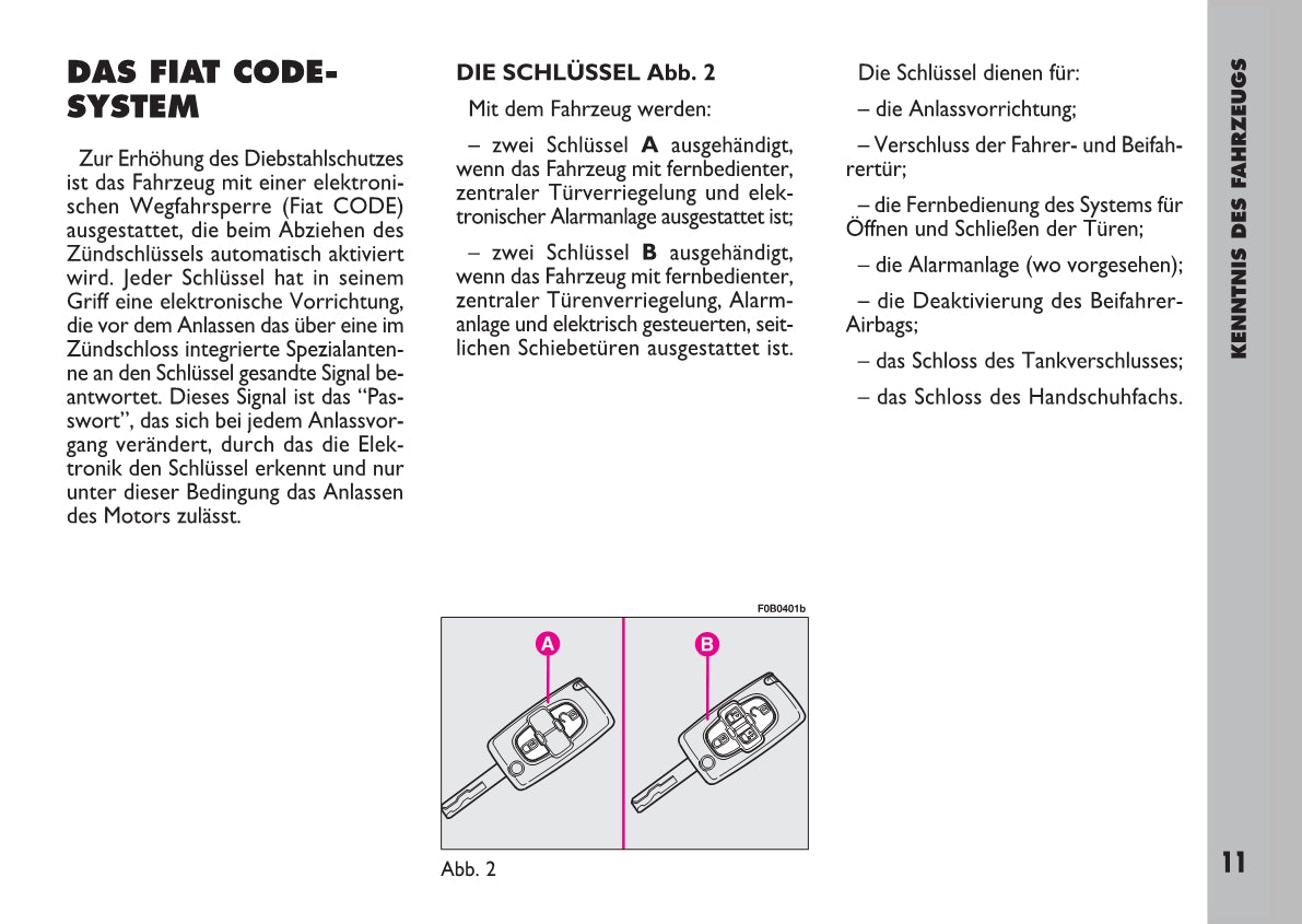 2007-2008 Fiat Ulysse Owner's Manual | German