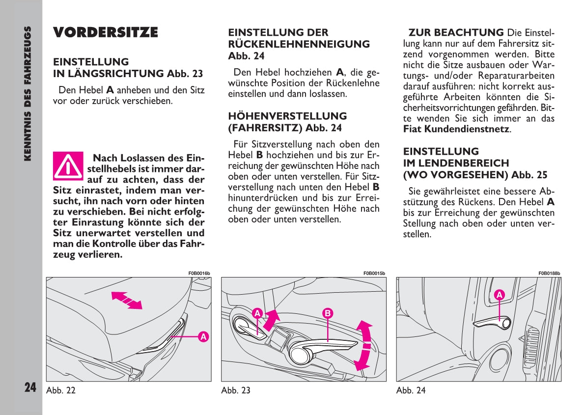 2007-2008 Fiat Ulysse Owner's Manual | German