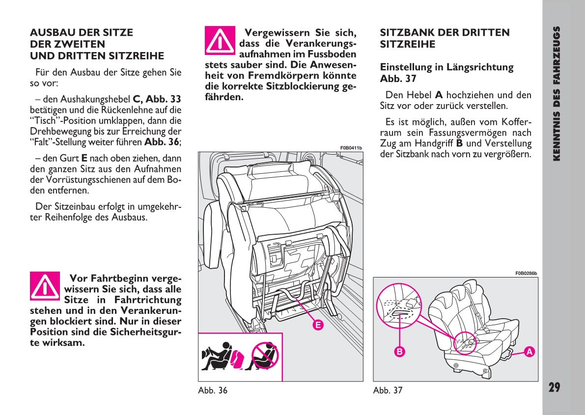 2007-2008 Fiat Ulysse Owner's Manual | German