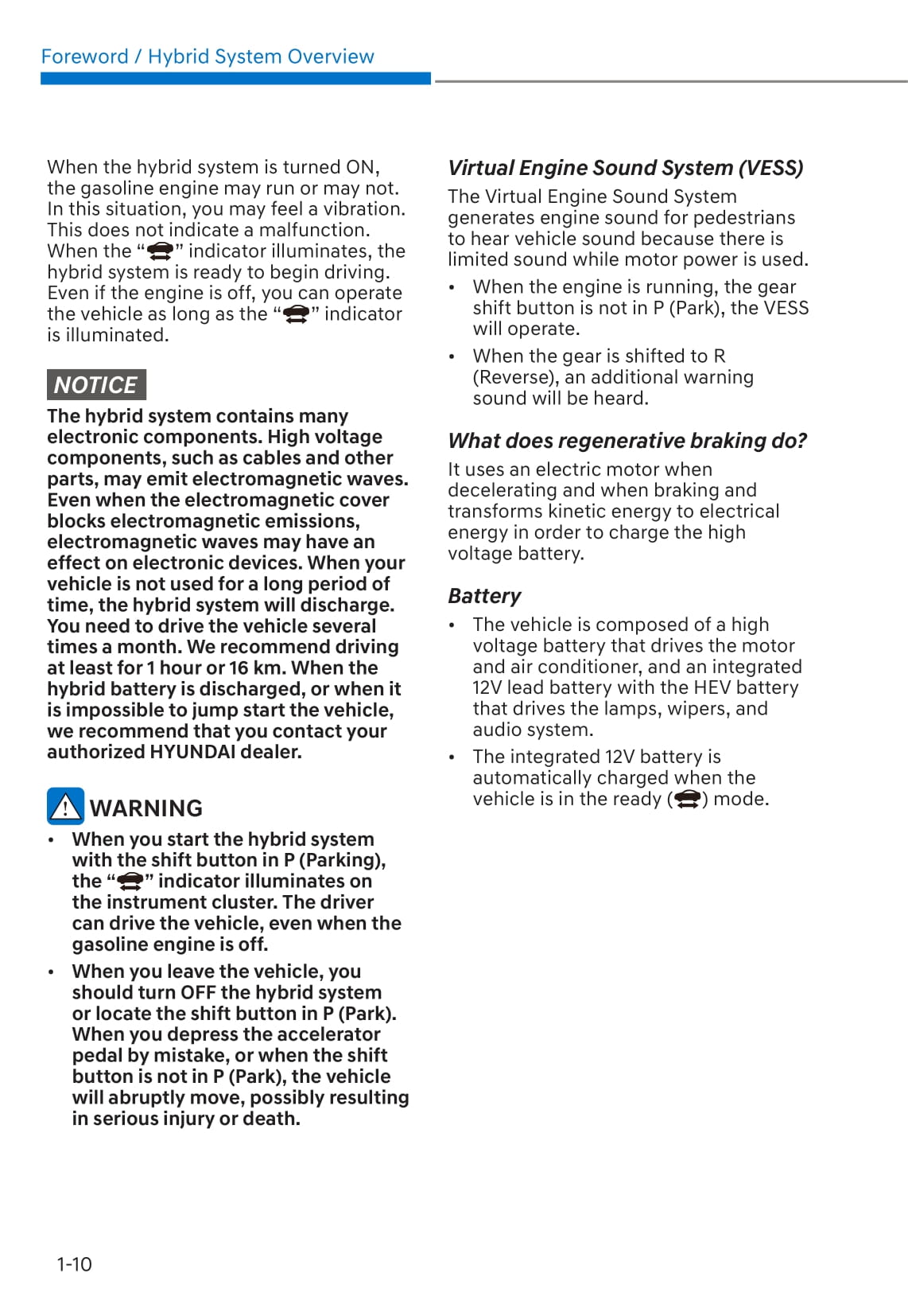 2019-2023 Hyundai Santa Fe Hybrid Owner's Manual | English