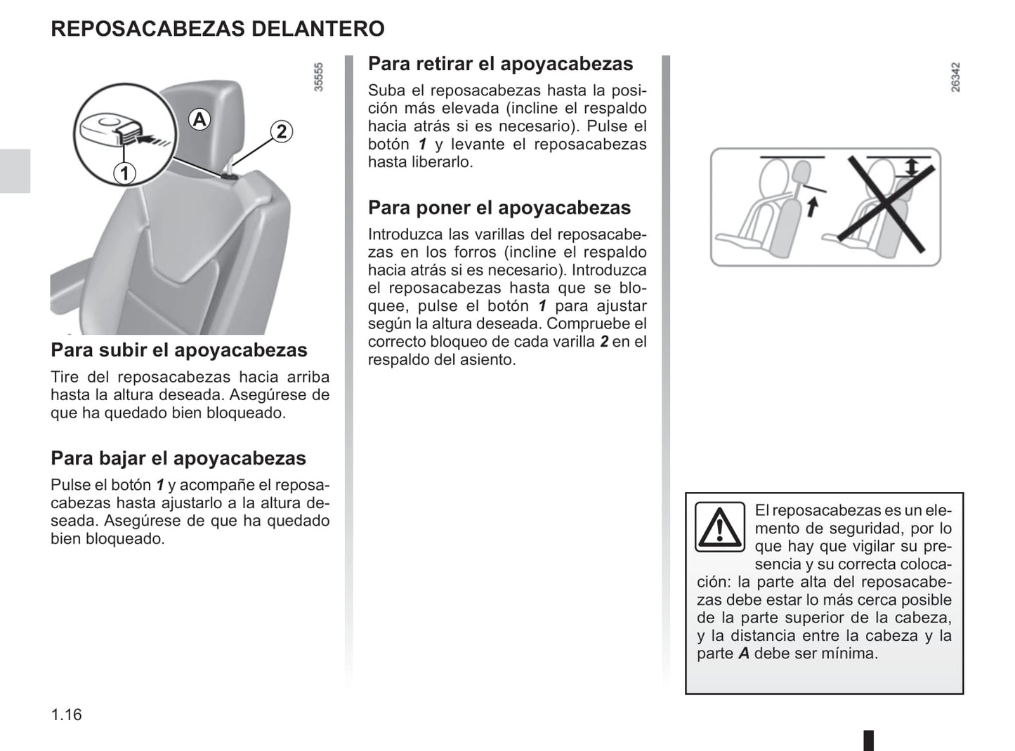2016-2017 Renault Captur Owner's Manual | Spanish