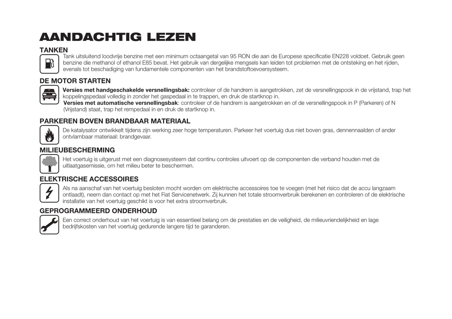 2017-2019 Fiat 124 Spider Manuel du propriétaire | Néerlandais