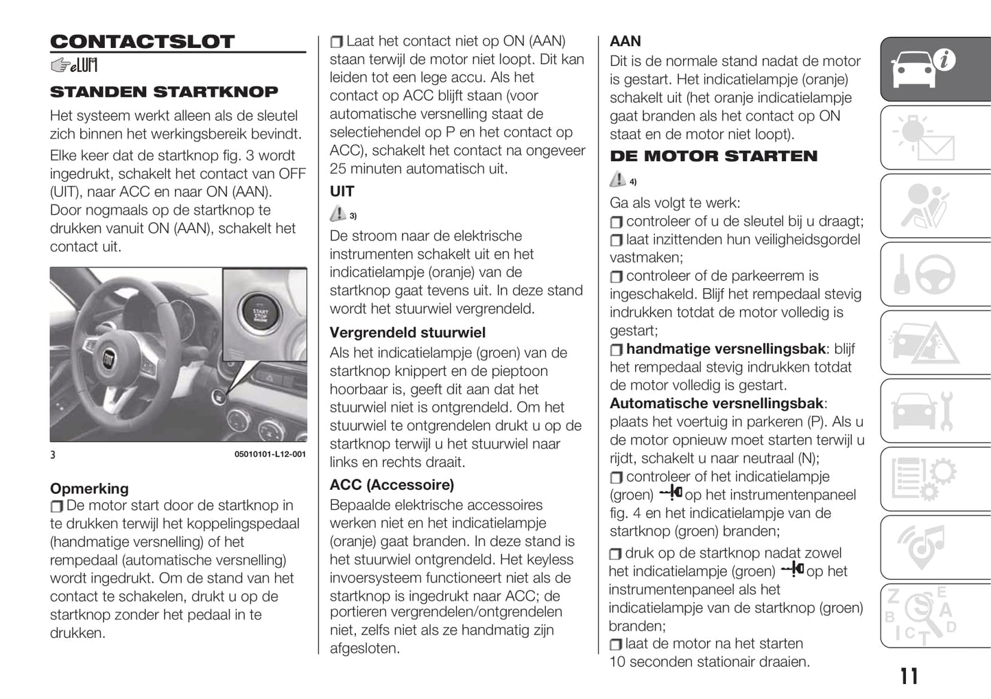 2017-2019 Fiat 124 Spider Manuel du propriétaire | Néerlandais