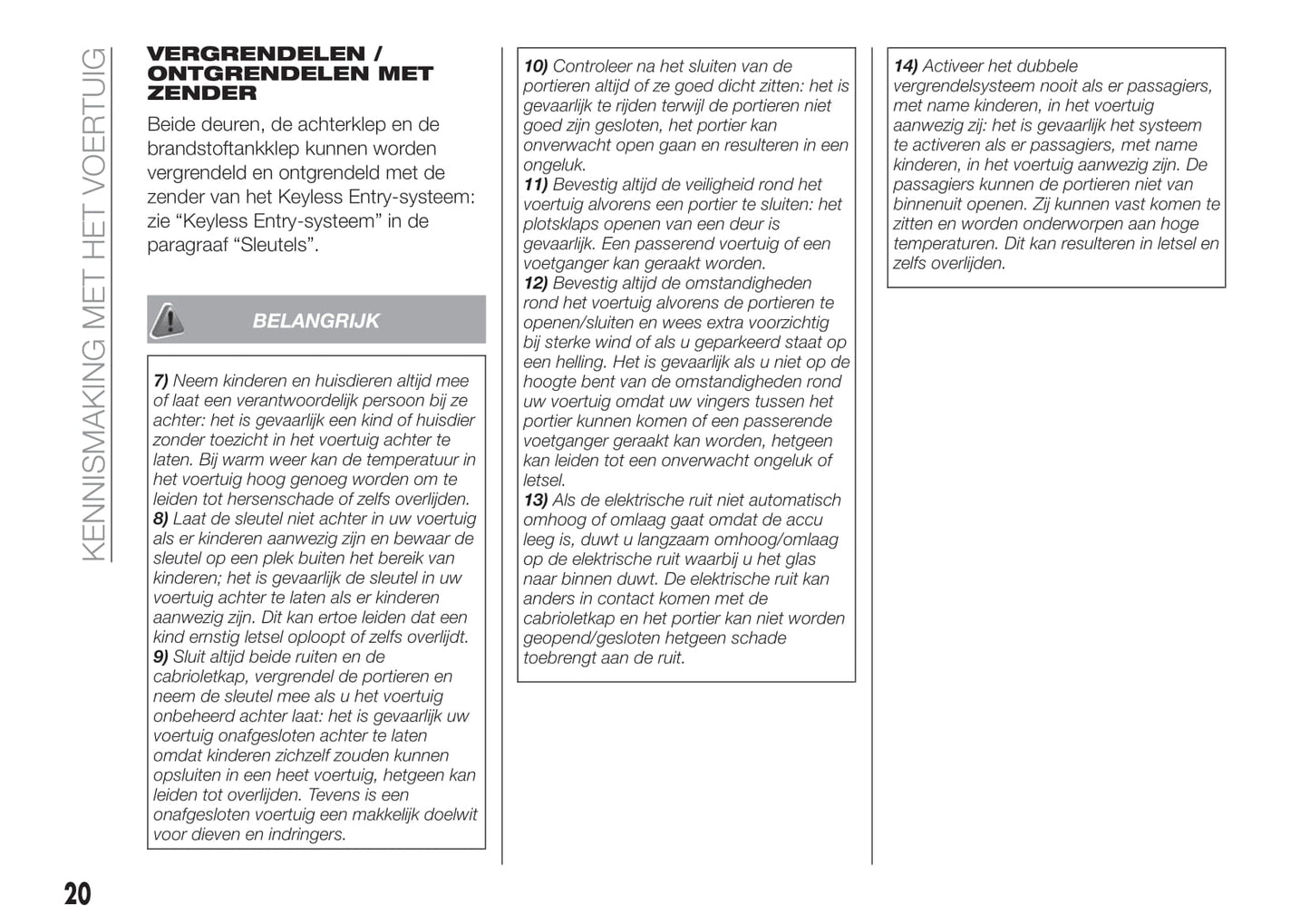 2017-2019 Fiat 124 Spider Manuel du propriétaire | Néerlandais