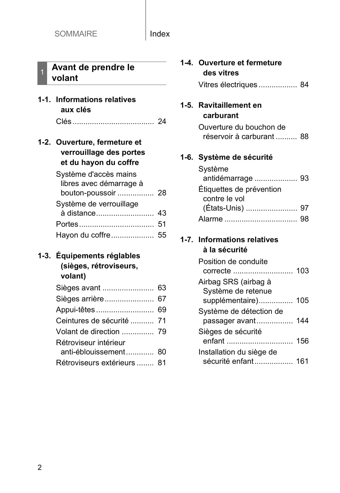 2016-2017 Subaru BRZ Owner's Manual | French