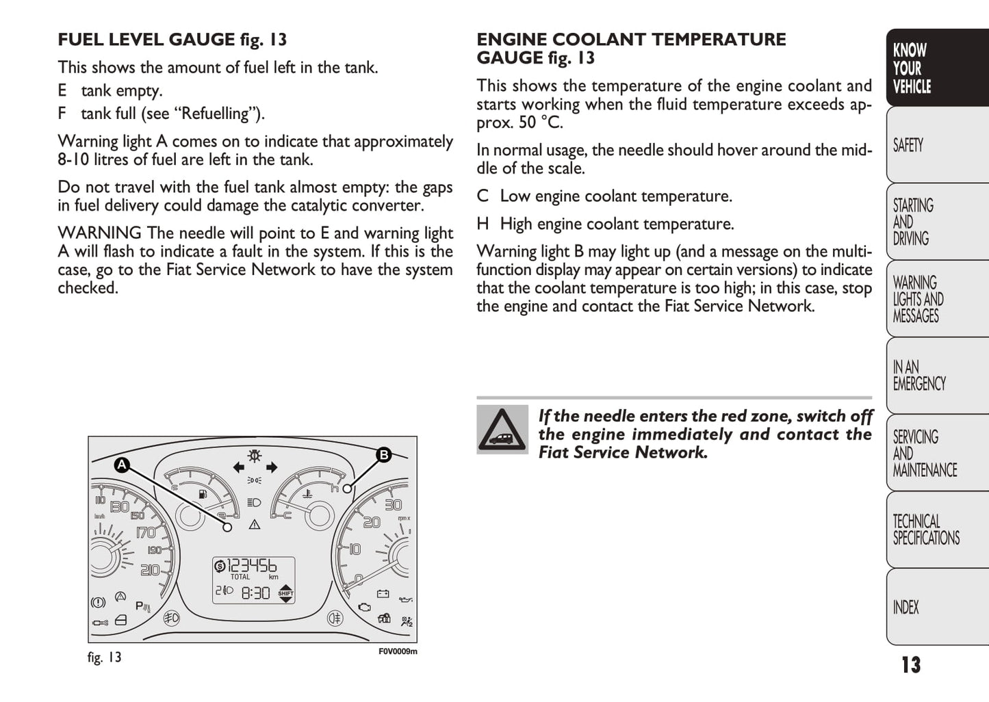 2010-2011 Fiat Doblò Owner's Manual | English