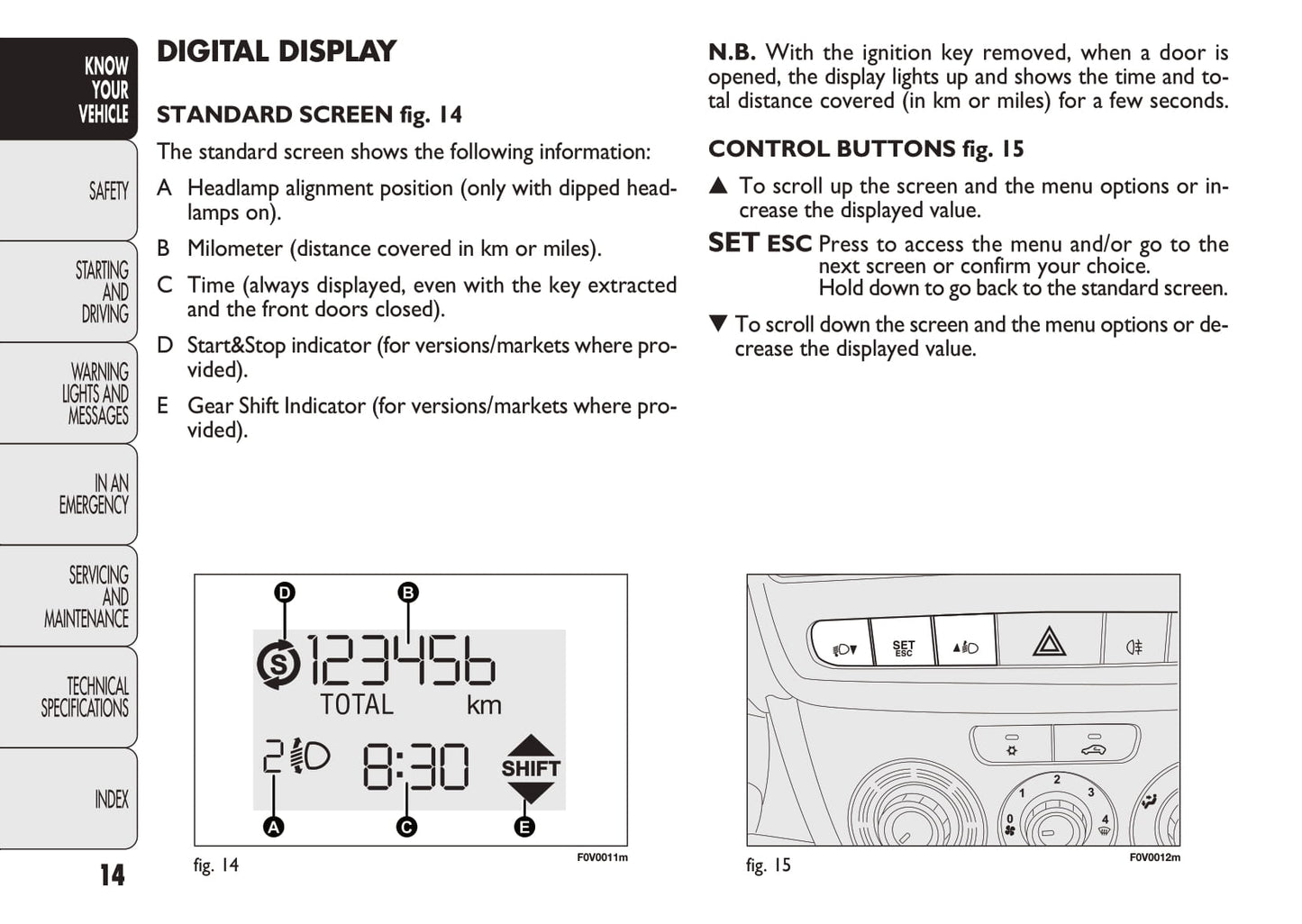 2010-2011 Fiat Doblò Owner's Manual | English