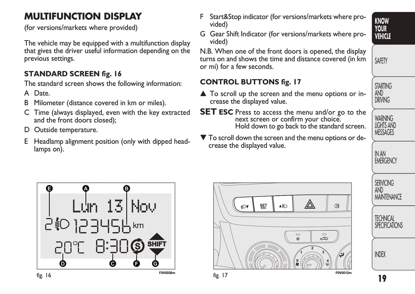 2010-2011 Fiat Doblò Owner's Manual | English