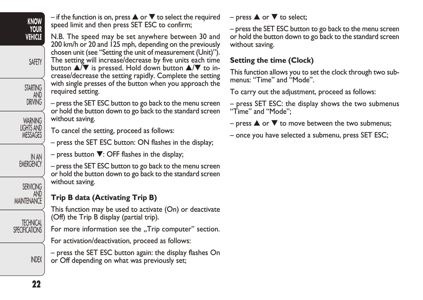 2010-2011 Fiat Doblò Owner's Manual | English