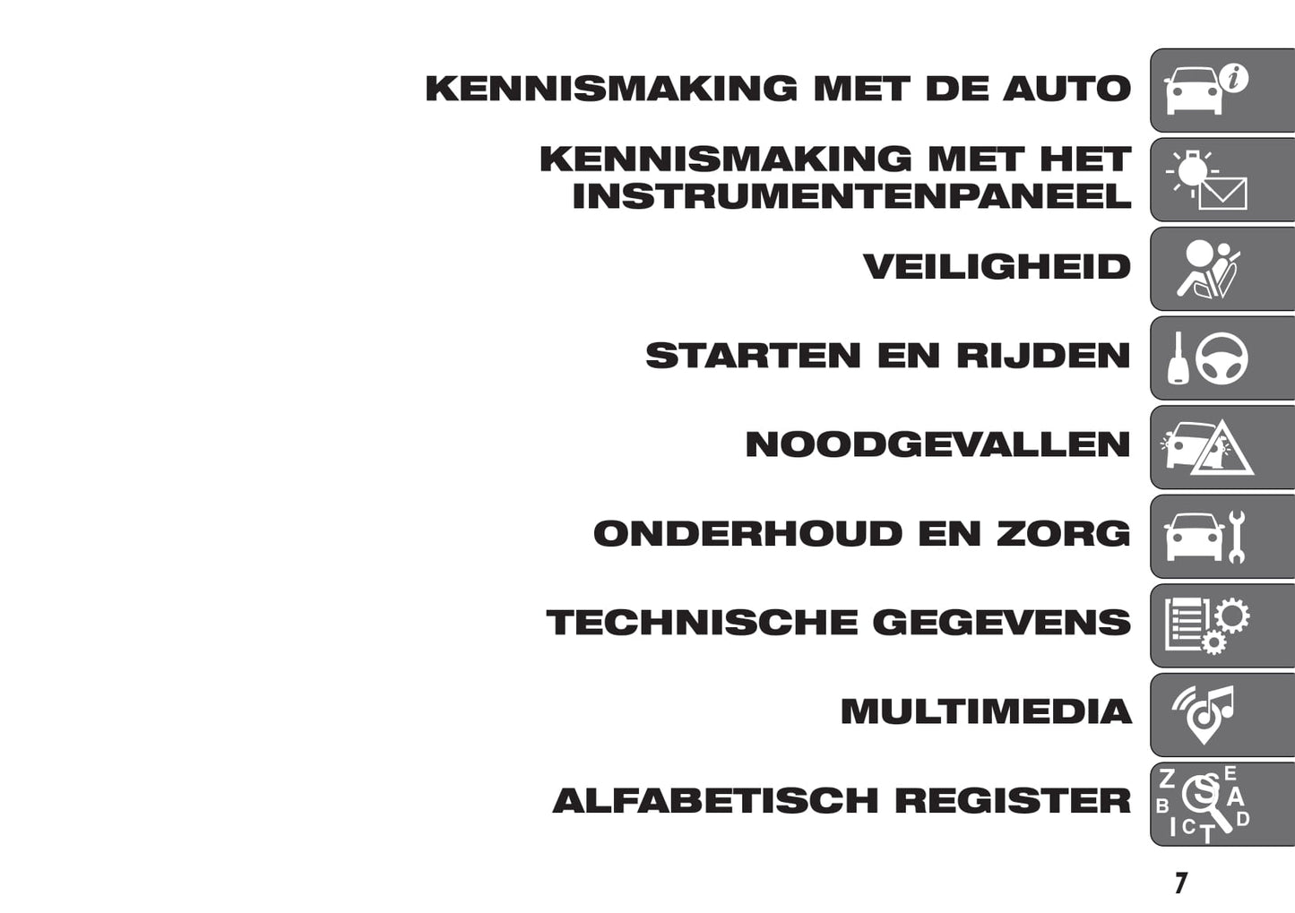 2016-2021 Fiat Doblò Manuel du propriétaire | Néerlandais