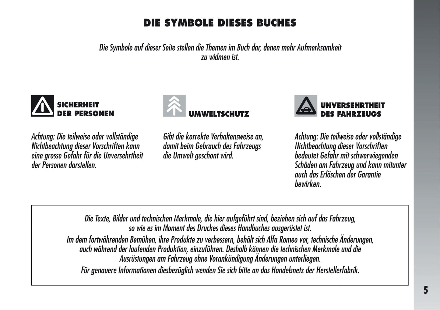 2005-2011 Alfa Romeo 147 GTA Owner's Manual | German
