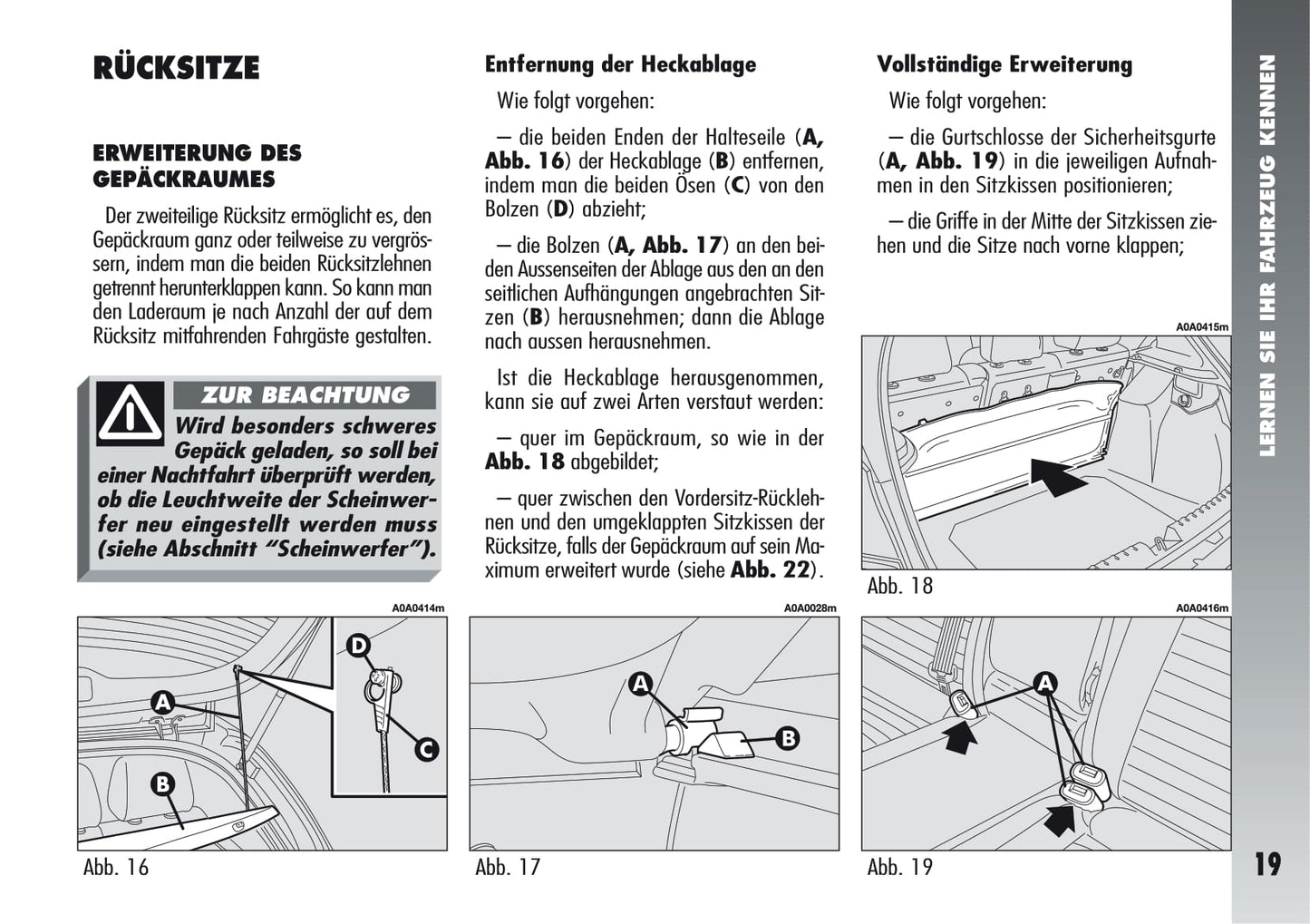 2005-2011 Alfa Romeo 147 GTA Owner's Manual | German