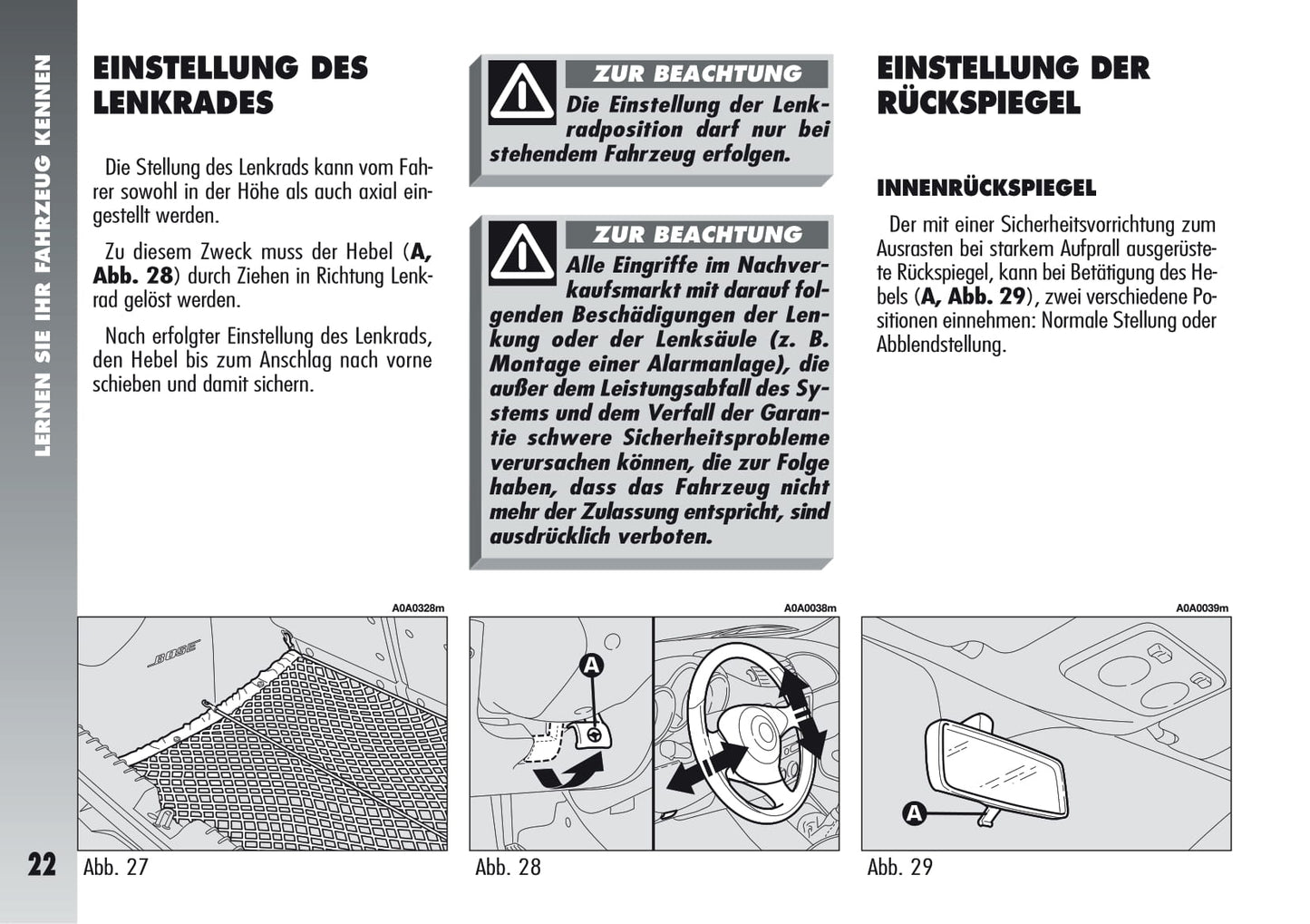 2005-2011 Alfa Romeo 147 GTA Owner's Manual | German