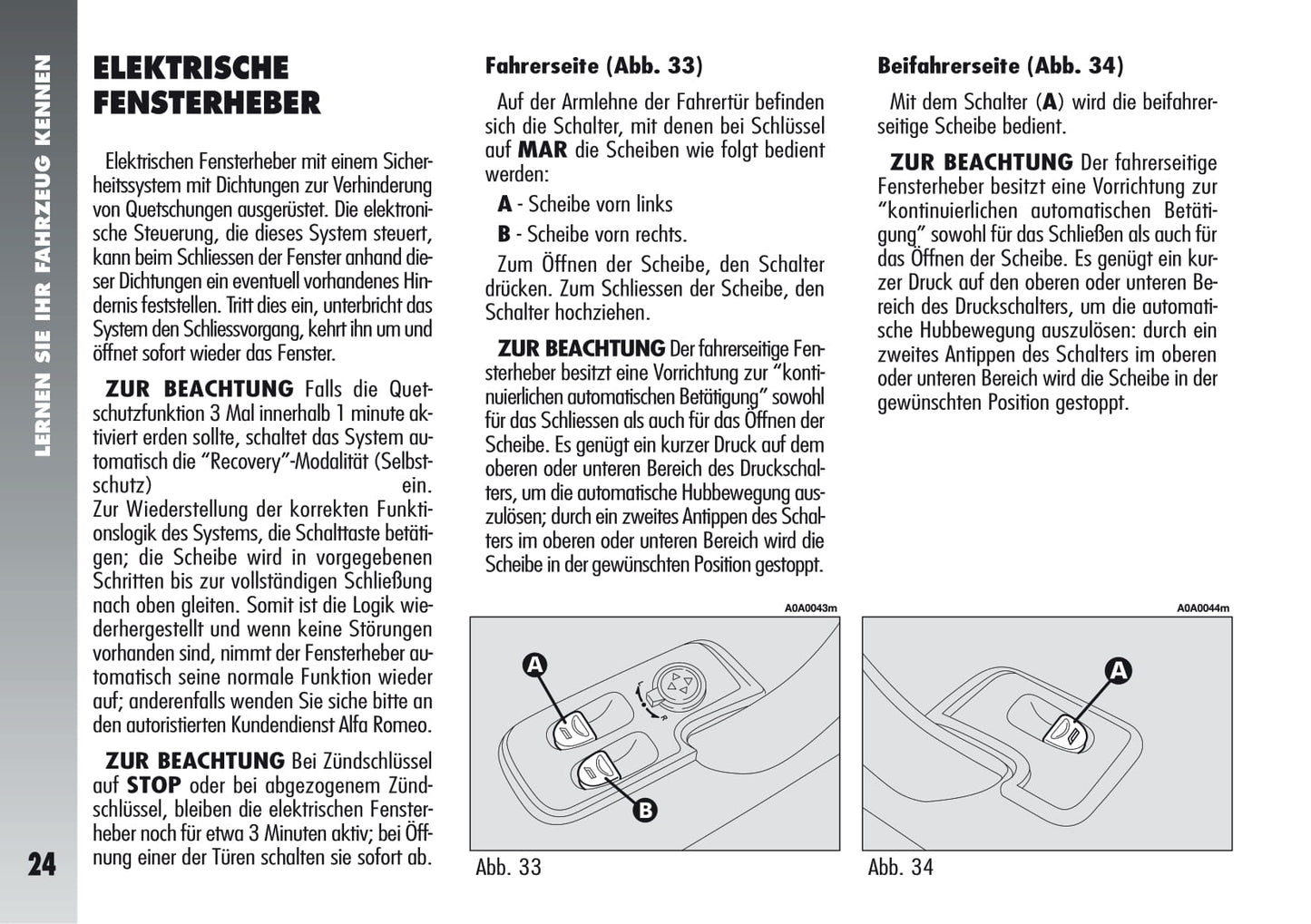 2005-2011 Alfa Romeo 147 GTA Owner's Manual | German