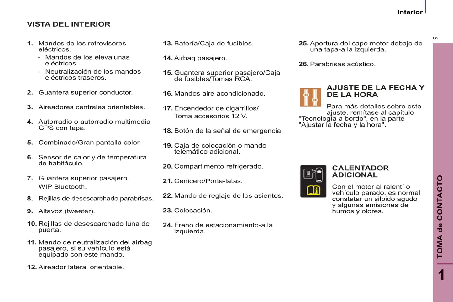2013-2014 Peugeot 807 Owner's Manual | Spanish