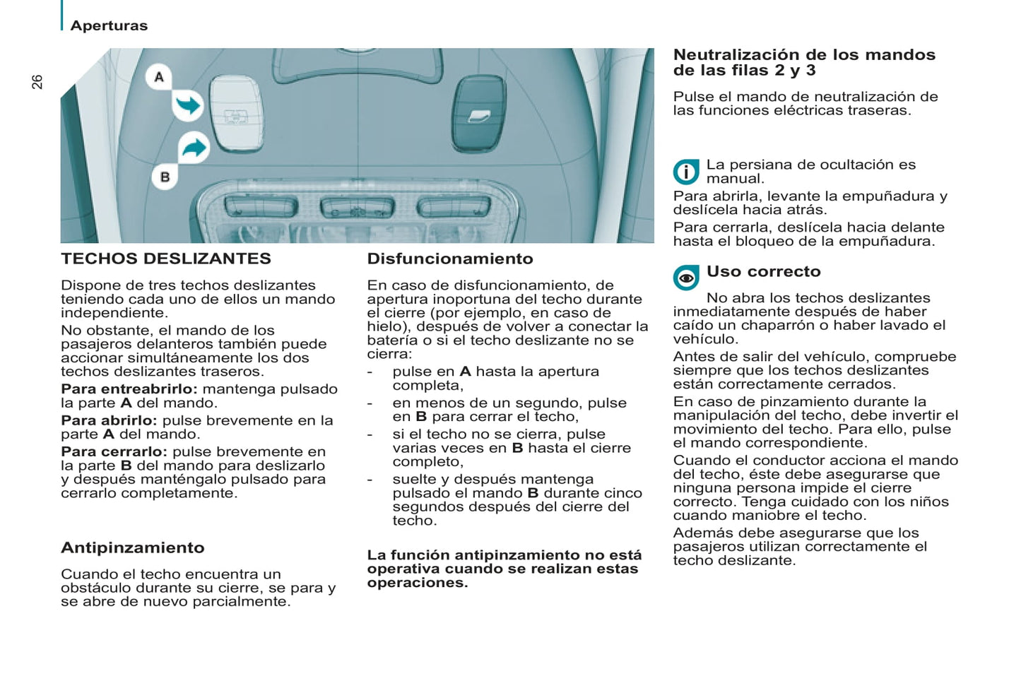 2013-2014 Peugeot 807 Owner's Manual | Spanish